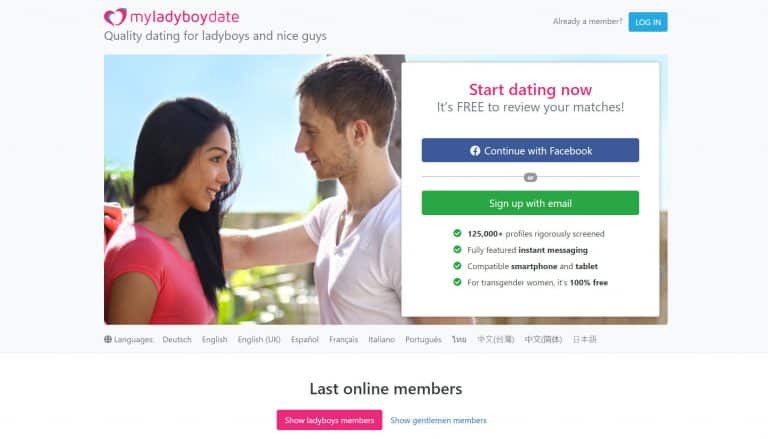 My Ladyboy Date Homepage